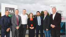 Chris Hughton, Alan Curbishley, Dean Smith, Maureen Llewellyn, director, Kleinwort Hambros, Mouhammed Choukeir, chief investment officer, Kleinwort Hambros, Dave Bassett and Richard Bevan, chief executive, LMA