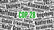 COP 28 in Dubai United Arab Emirates world cloud in German language